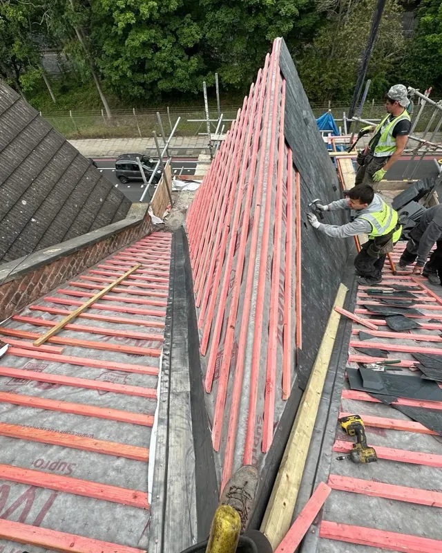 Re-roof, membrane and battens, roofing work in Terenure, Dublin