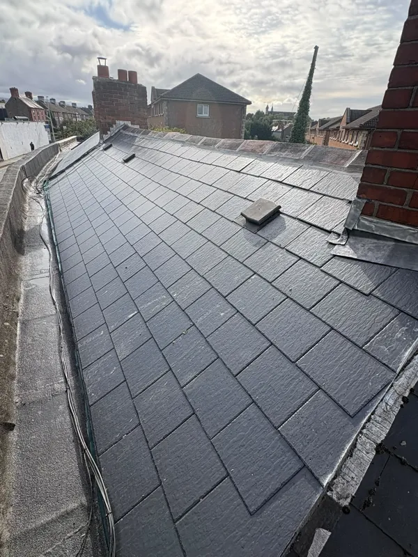 Terrace re-slate, roofing work in Dublin 7, Dublin