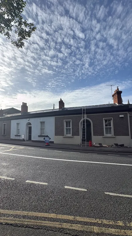 Terrace re-roof, roofing work in Dublin 7, Dublin